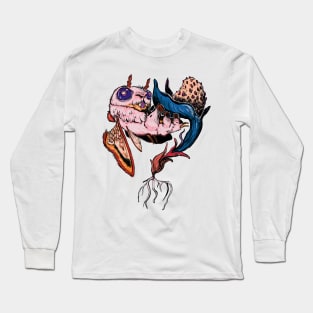 Phatmoth Resting on a Nightberry Long Sleeve T-Shirt